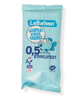 Ethylotest chimique  à usage unique - Contralco 🇫🇷