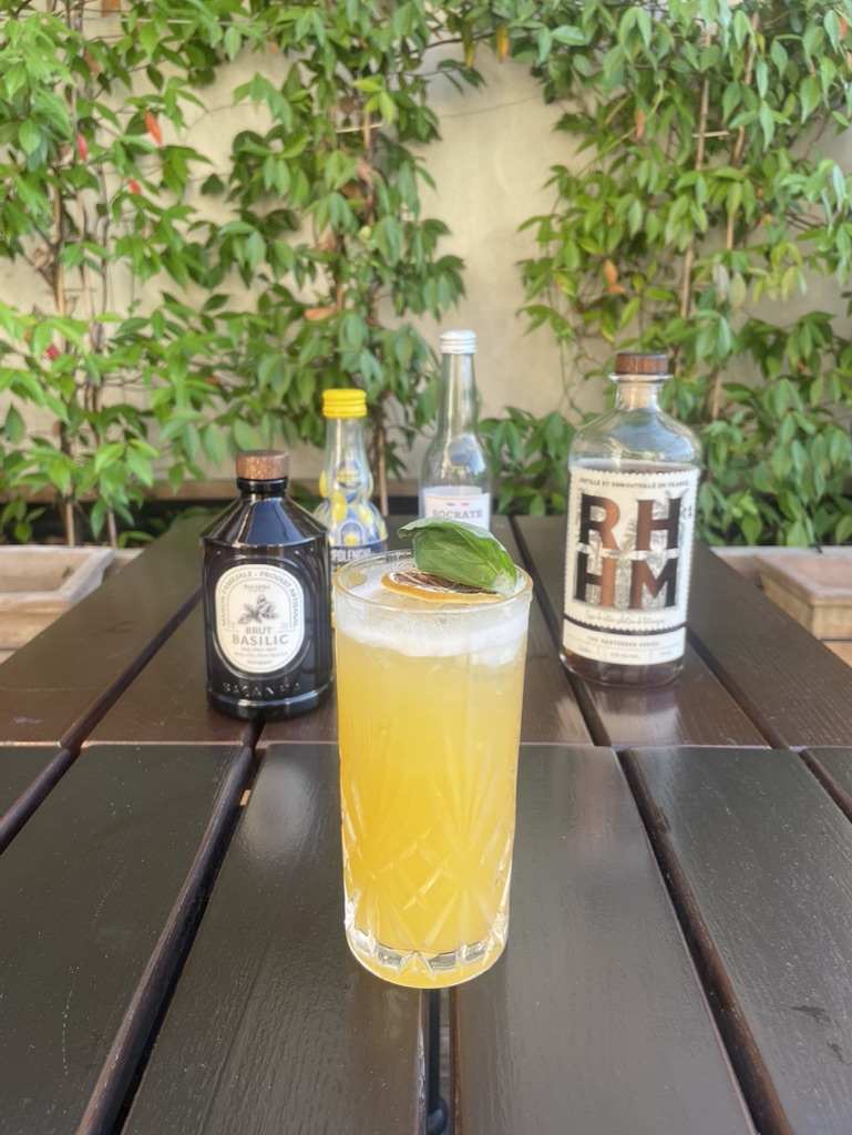 Mocktail HurricanePassion avec e-les ingrédients.