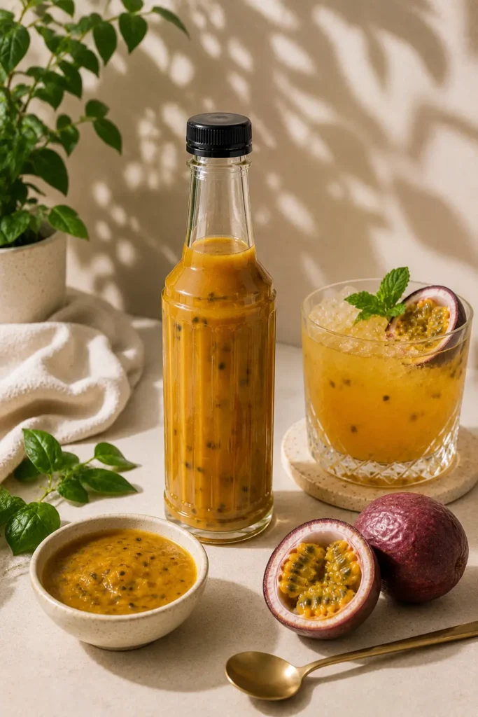 Purée de passion pour illustrer l'article 'purée de fruits ou sirop'