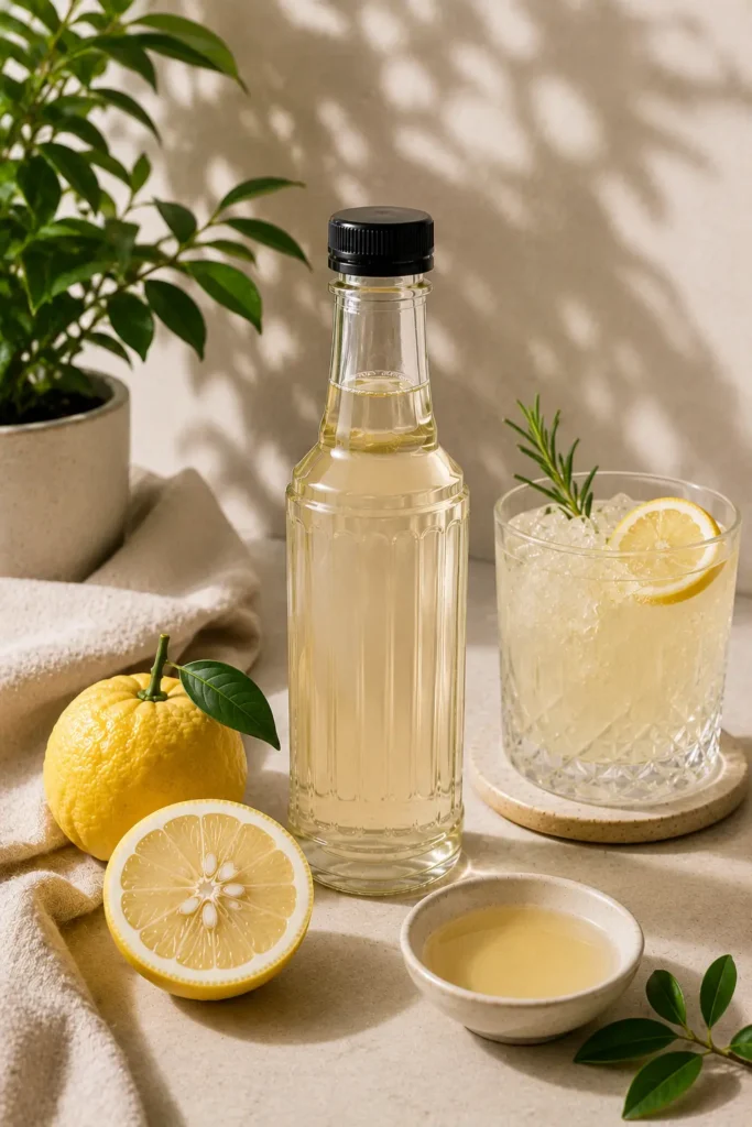 Sirop de yuzu pour illustrer l'article 'purée de fruits ou sirop'