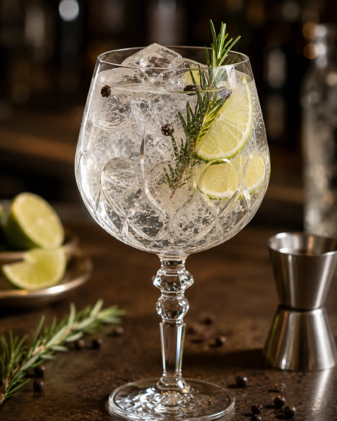 Cocktail servi dans le verre Alkemist RCR 53 cl